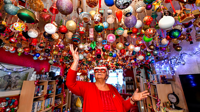 Ms Pope hopes to have more than 2,000 baubles by the New Year