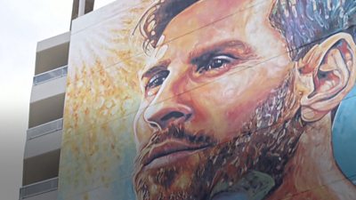 Lionel Messi mural
