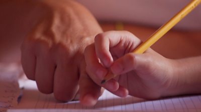 Child writing