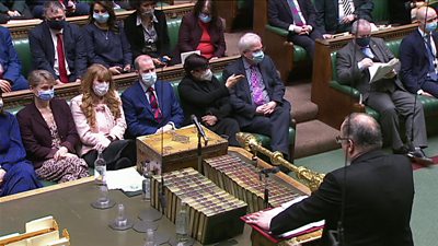 Front benches with Angela Rayner and Michael Ellis