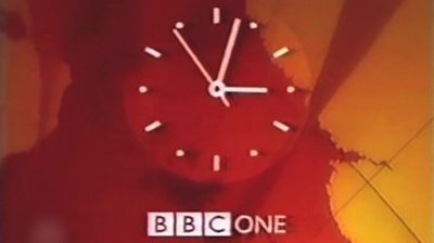 Graphic of clock previously used when BBC1 closed down