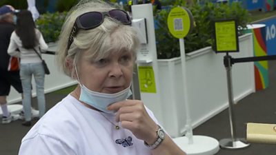 Woman at Australian Open