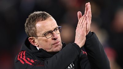Manchester United manager Ralf Rangnick says his side showed "attitude" in the second half scoring three goals to win 3-1 at Brentford in the Premier League.