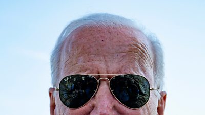President Joe Biden in sunglasses