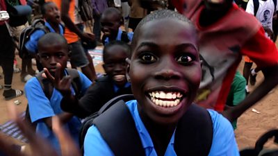 A young Gambia fan