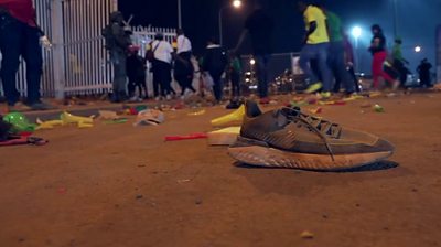 At least eight dead after crush at Cameroon stadium.