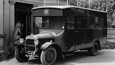 The first tv Radio Outside Broadcast van 1928.