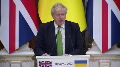 Boris Johnson in Ukraine