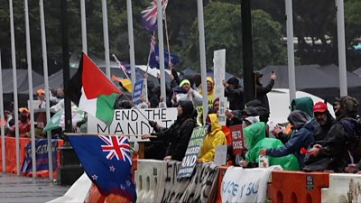 New Zealand police used music to try and disperse a week-long vaccine mandate protest