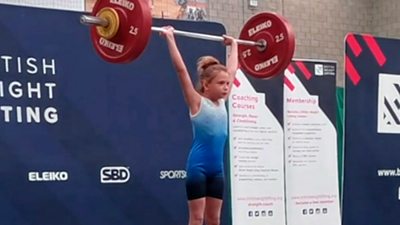 Ivey weightlifting at British championships