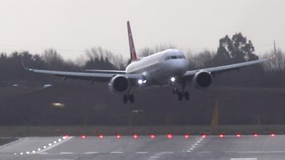 Tricky landings at Birmingham Airport