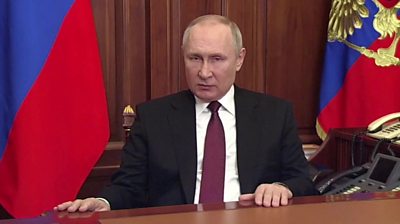 Ukraine: Putin announces special military operation in TV declaration