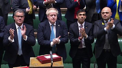 MPs clapping in the House of Commons