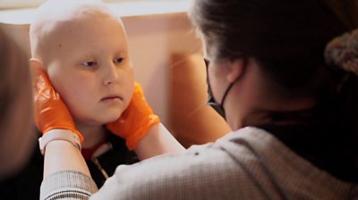 Ukrainian children with cancer are also fleeing the country
