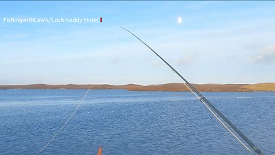 The moment a fireball meteor appeared over the Western Isles was captured on video as an angler filmed his first fishing trip of this year.