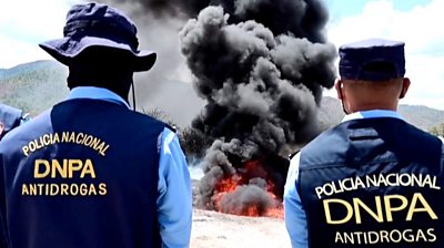 Honduran authorities burn eight tonnes of cocaine