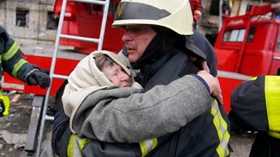 Woman rescued in Kyiv