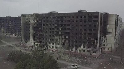 Drone footage shows devastation in Mariupol