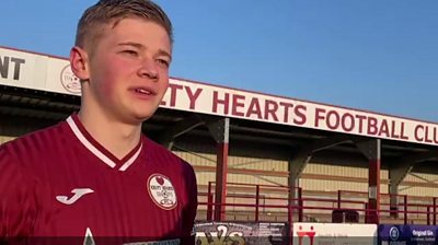 Kelty Hearts midfielder Max Kucheriavyi