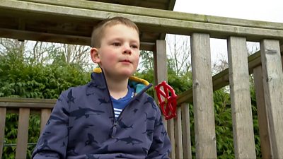 Six-year-old Ed stopped having speech and language therapy during the pandemic