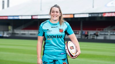 Cerys Hale playing for Dragons