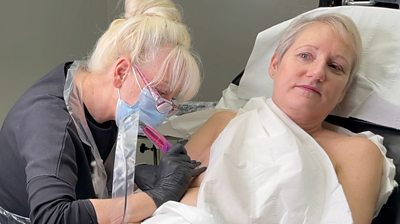 Breast cancer: The moment I saw my new nipple tattoos