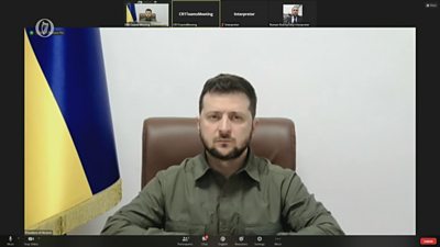 The President of Ukraine Volodymyr Zelensky has thanked the people of Ireland for supporting his country "from the very first days" of the Russian invasion.