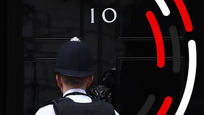 A policeman in front of 10 Downing Street