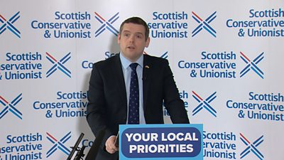 Scottish Conservative Leader Douglas Ross said cutting council, funding tutoring to help school children catch up and fixing local roads' are the parties main priorities.