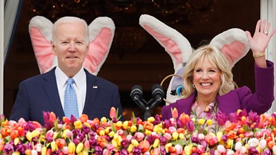 The White House hosted an in-person Easter egg roll today.