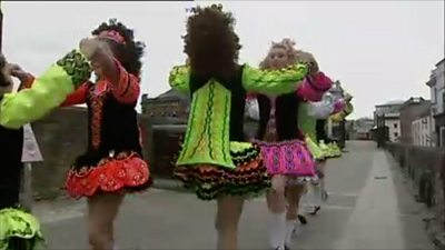 Irish dancers in Derry/Londonderry