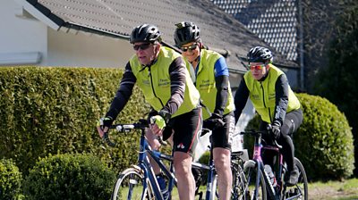 'Blind' Dave powering through Germany with Steve Dugmore