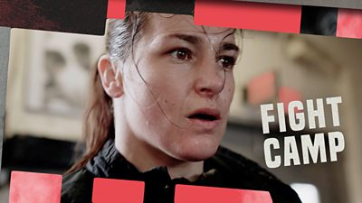 Katie Taylor gets ready for her fight against Amanda Serrano