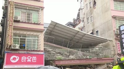 Building collapsed in China