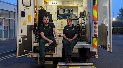 Paramedics Blair and Moira fear for people who are waiting hours for an ambulance
