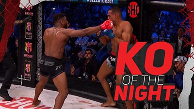 Paul 'Semtex' Daley knocks out Wendell Giacomo with a fierce right hook