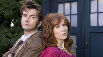 David Tennant as The Doctor and Catherine Tate as Donna