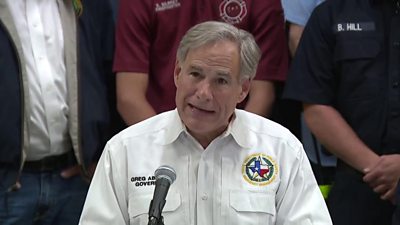 Texas Governor at press conference