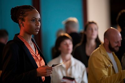 Everything I Know About Love: Amara (ALIYAH ODOFFIN) (Photo Credit: BBC / Universal International Studios Ltd Photographer: Vishal Sharma)