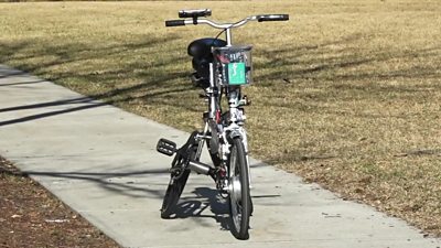 An autonomous bicycle which can be hailed and will ride to your location