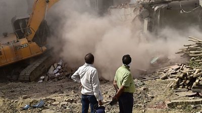 Bulldozer demolishes residence of Muslim man alleged to be involved in recent anti-government protests in India