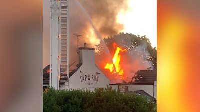 Stuart Broad's pub gutted in fire