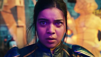 Iman Vellani plays Marvel’s first Muslim superhero headliner and says she could relate to the character.