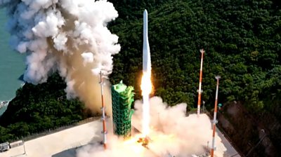 South Korean rocket taking off