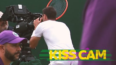 Zapata Miralles kisses the camera