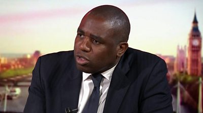 Shadow foreign secretary David Lammy