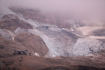 Glacier collapses in Italian alps