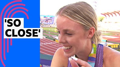 World Athletics Championships: Keely Hodgkinson claims 800m silver