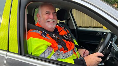 Traffic officers help to keep the roads running smoothly during the busiest time of year