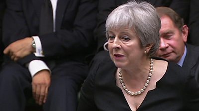 Theresa May recalls a favourite story about the late Queen - BBC News